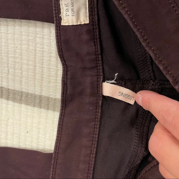 Rag & Bone for Aritzia Skinny Legging in Wine - Picture 8 of 9